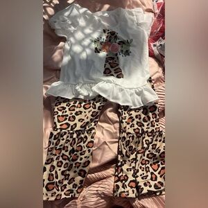 Leopard Print Ruffle Outfit